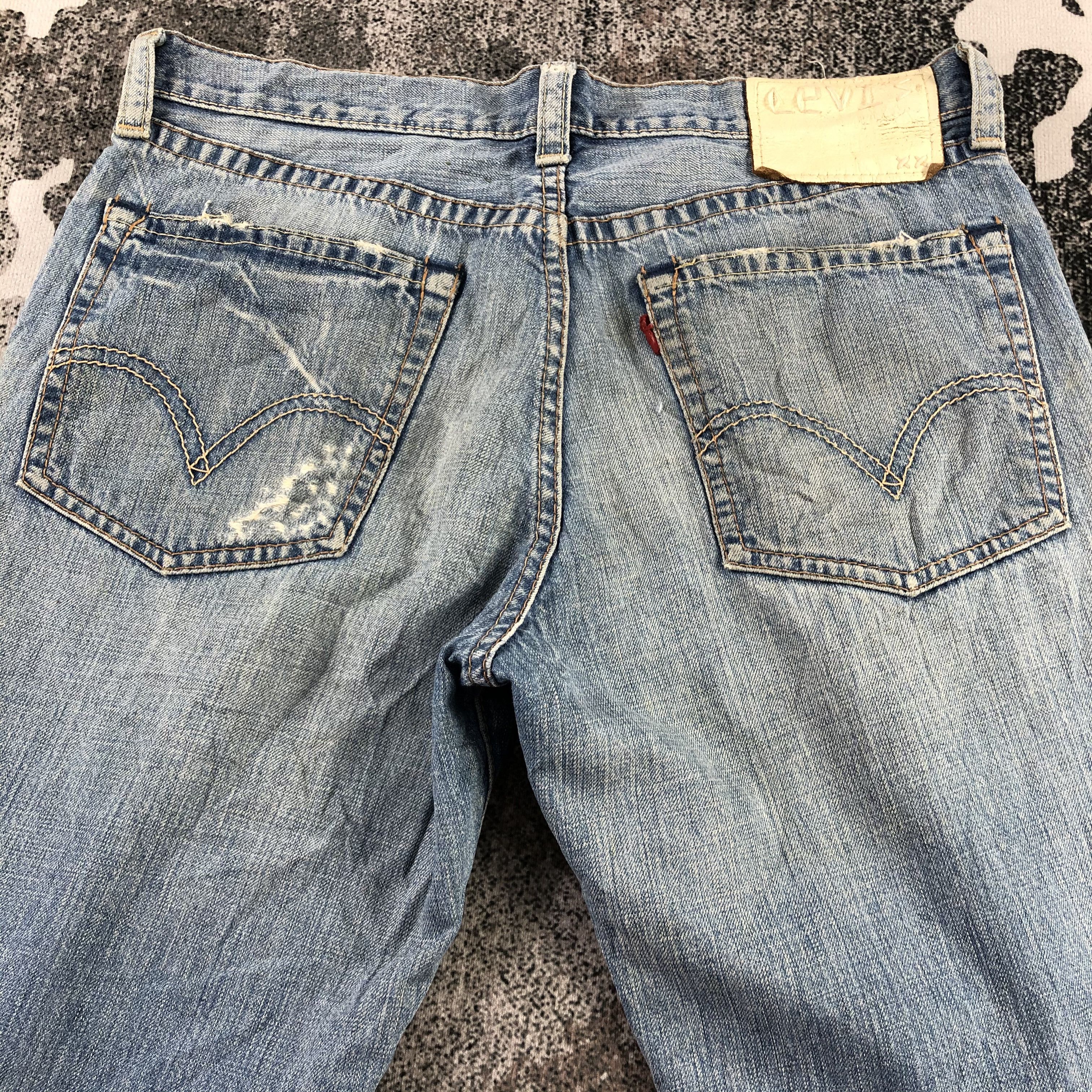Levi's Vintage Levi's 502 Jeans Patchwork Distress Denim KJ1401 Size US 34 / EU 50 - 4 Thumbnail