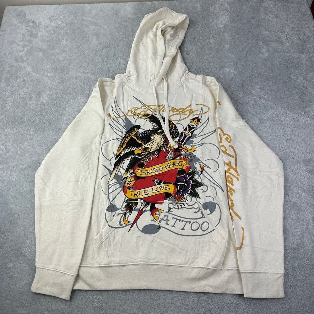 Ed Hardy Ed Hardy NWT Men's Size Medium Pierced Heart Eagle Cream Ho Size US M / EU 48-50 / 2 - 1 Thumbnail