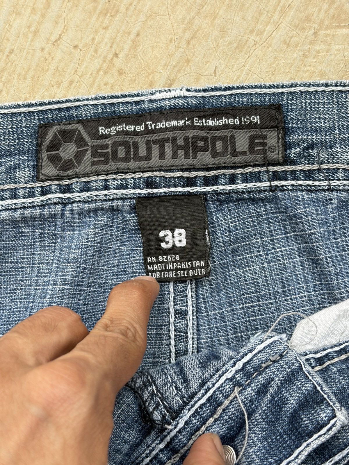 Southpole Vintage 90s SouthPole Brown Tabs Jeans Size US 38 / EU 54 - 9 Thumbnail