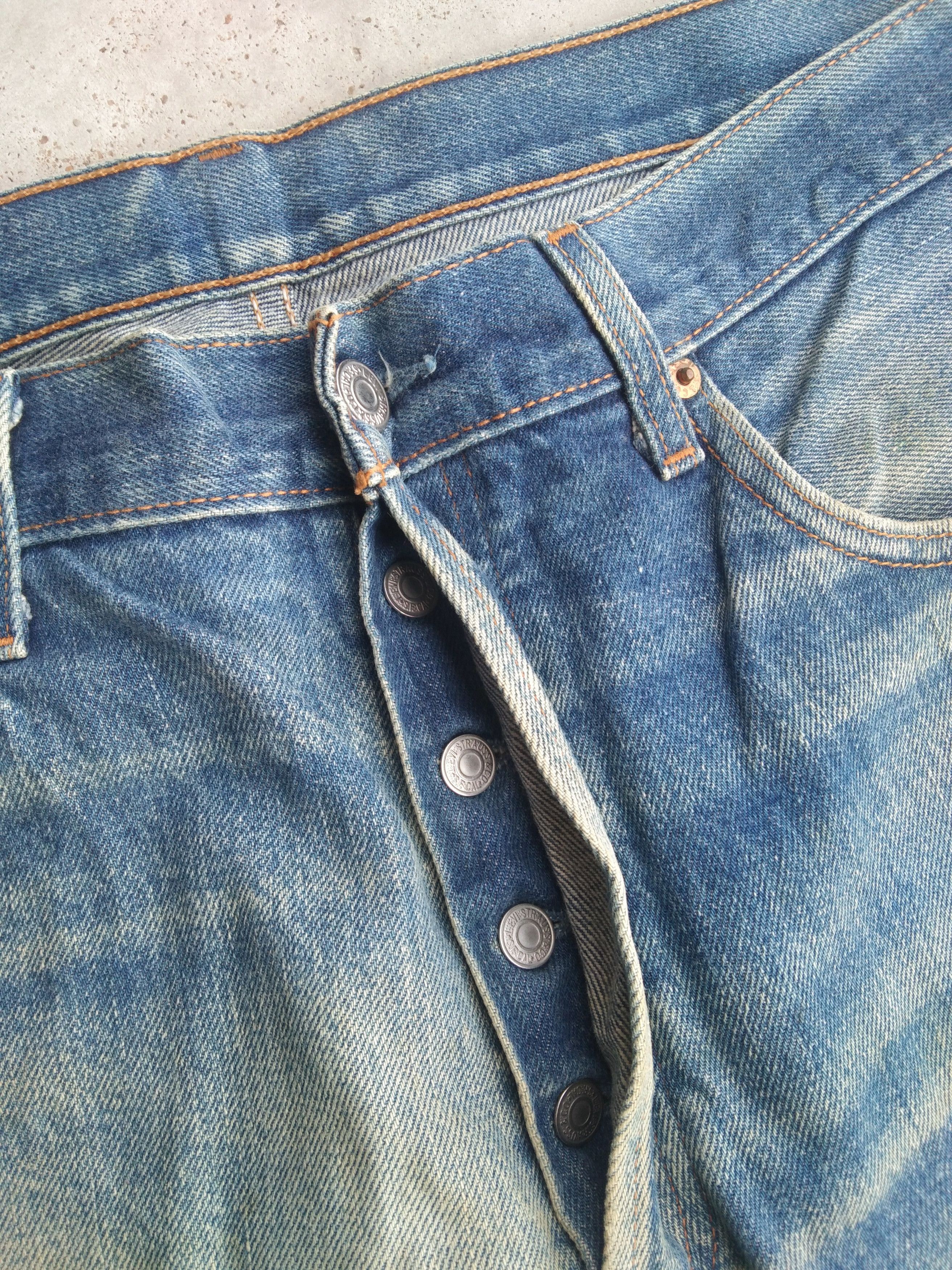 Levi's Vintage Levi's 501 Made In USA Released Hem Distressed Jeans Size US 34 / EU 50 - 6 Thumbnail
