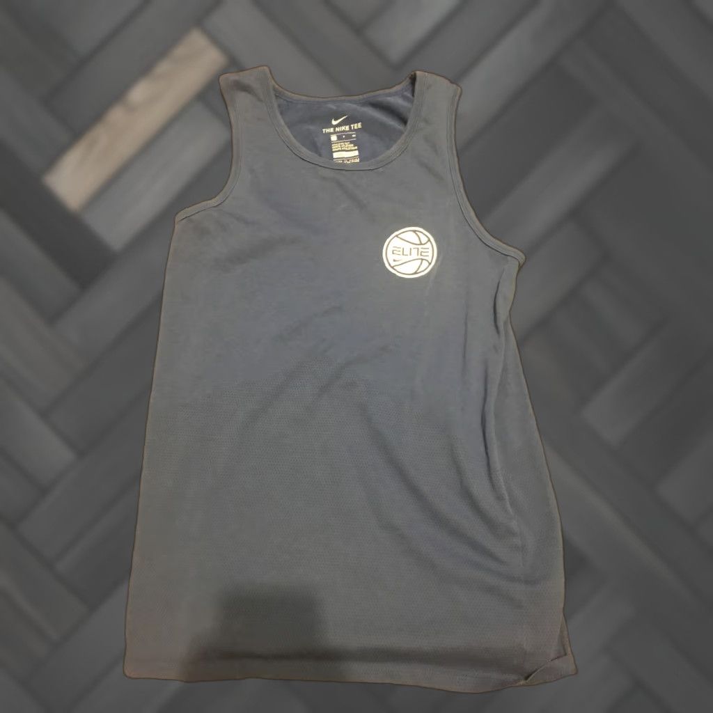 Nike Nike Dri Fit Elite Tank Top Basketball Shirt Blue White Sz Small Mens Tank Top Moisture Wicking 910109 480 Size US S / EU 44-46 / 1 - 1 Thumbnail