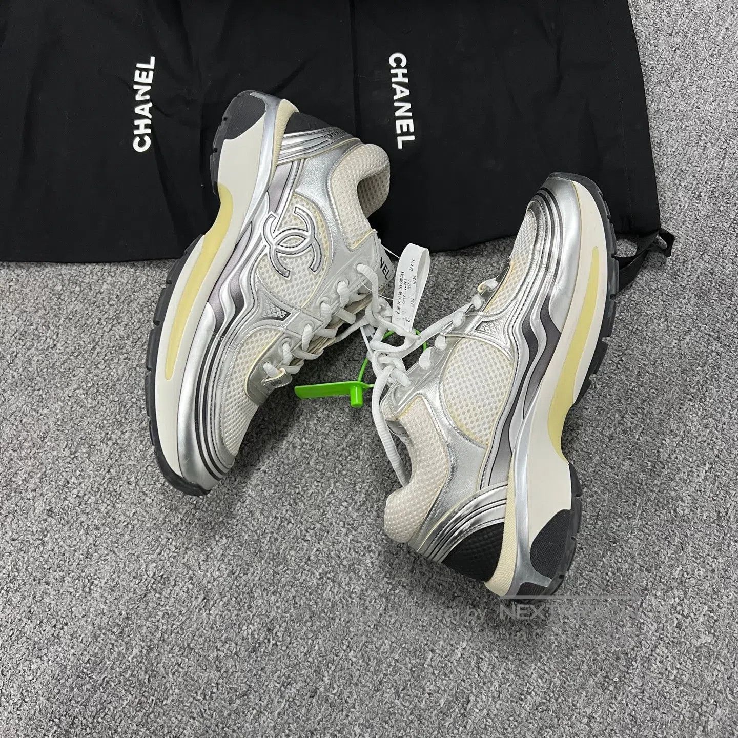 Chanel Chanel Double C Silver Angle King Sports Shoes| Size US 6.5 / IT 36.5 - 3 Thumbnail