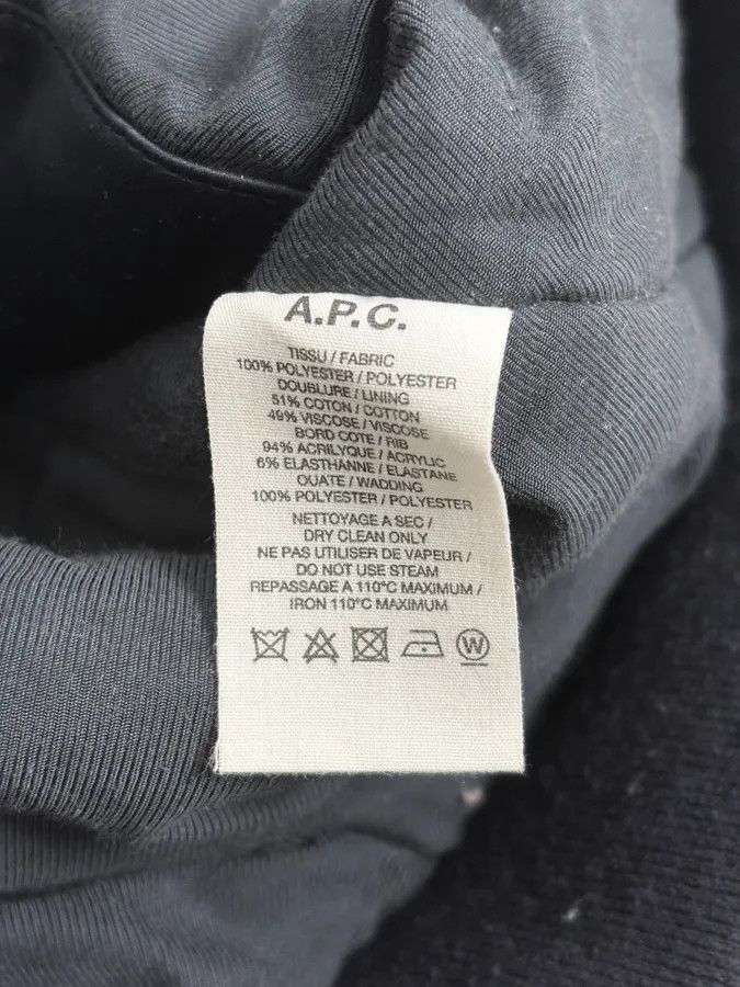 A.P.C. A.P.C. Black Nylon Zip-Pocket Bomber Jacket Size US S / EU 44-46 / 1 - 10 Thumbnail