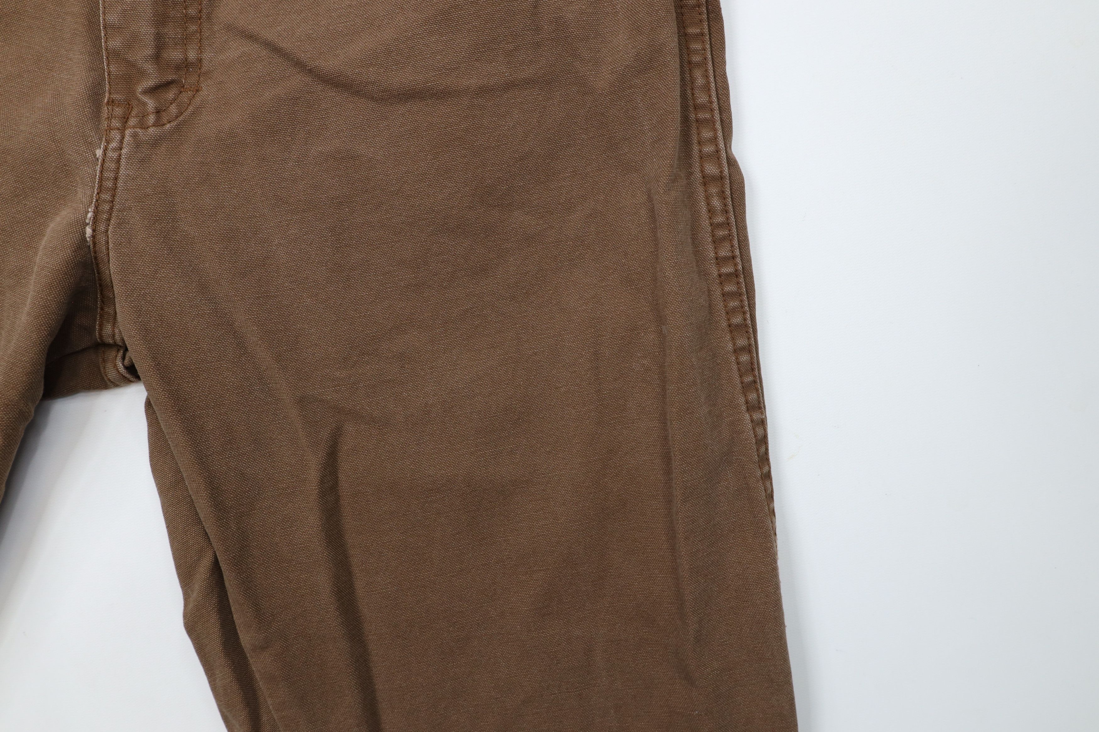Dickies × Vintage Vintage Dickies Wide Leg Canvas Dungaree Pants Brown Cotton Size US 36 / EU 52 - 5 Thumbnail