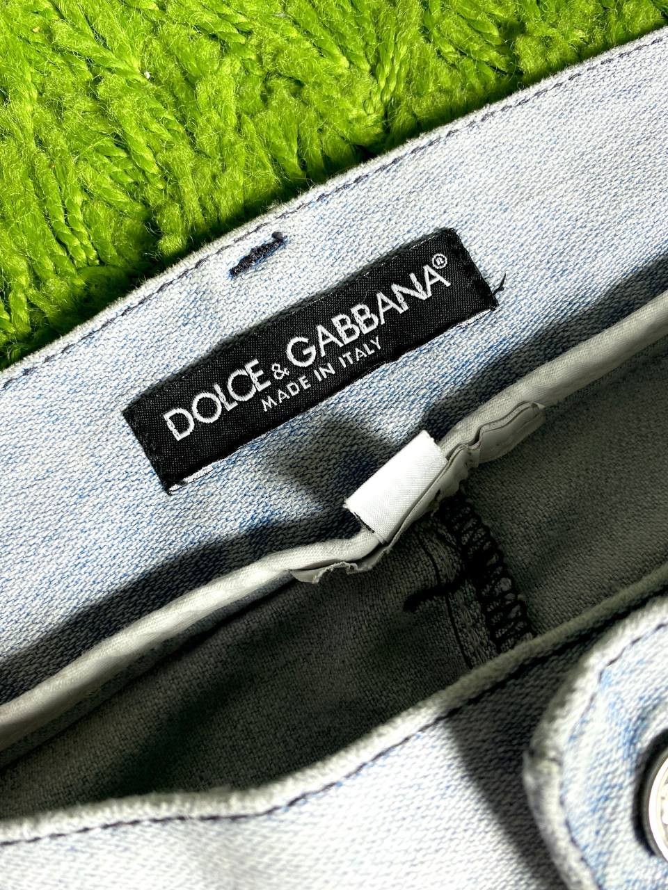 Dolce & Gabbana Dolce & Gabbana Logo Washed Distressed Bleached Jeans Denim Size US 34 / EU 50 - 8 Thumbnail