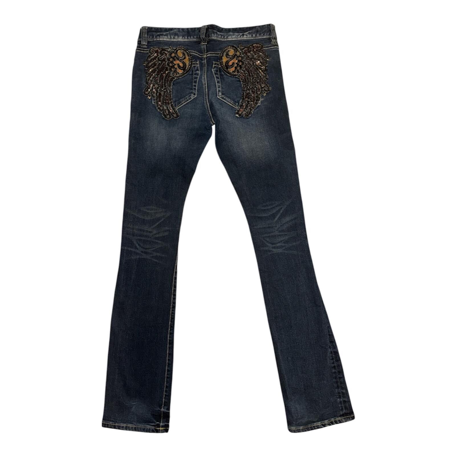 Parasuco Vintage Y2K Parasuco Womens Embroided Jeans 26 Low Rise Size 28" / US 6 / IT 42 - 2 Thumbnail