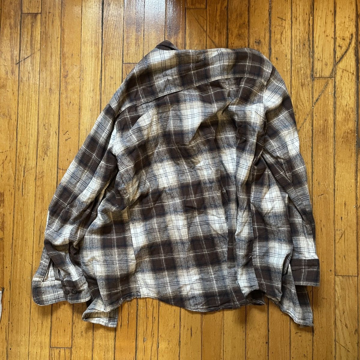 Vintage Vintage Work N’ Sport Brown Plaid Flannel Shirt Men’s Size M Size US M / EU 48-50 / 2 - 2 Thumbnail