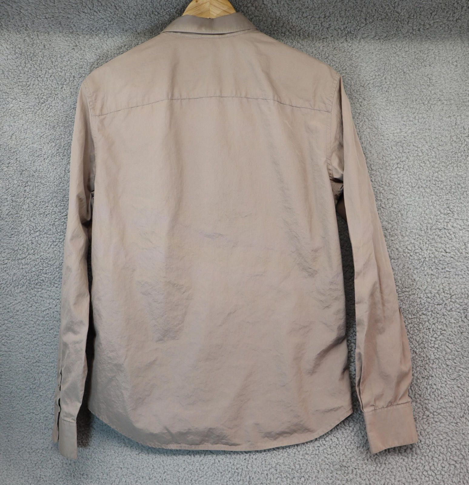 Armani Exchange Armani Exchange AX Shirt Men Small Beige Collar Down Cotton Size US S / EU 44-46 / 1 - 5 Thumbnail