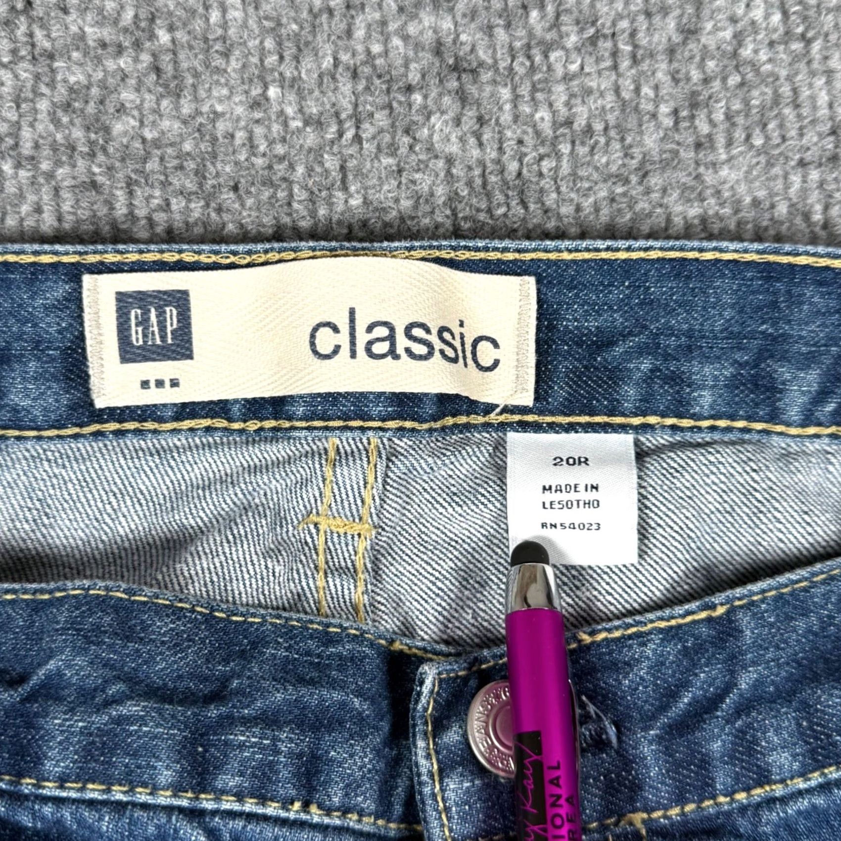 Gap GAP Jeans Women 20R High Rise Denim Blue Wash Vintage Y2K Mom Style Jeans Size 42" / US 20 - 4 Thumbnail
