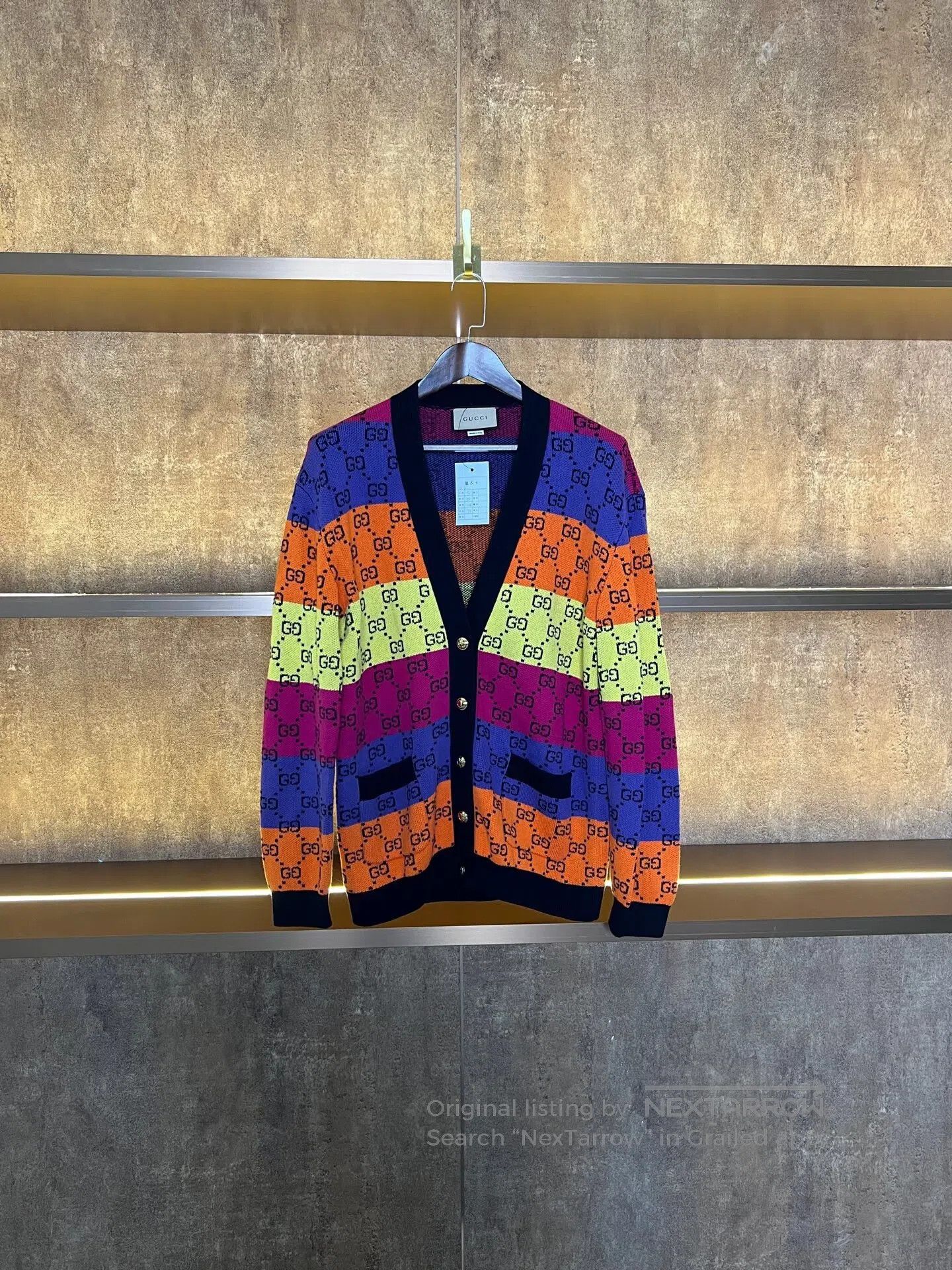 Gucci Guicci Printed Rainbow Cardigan| Size US S / EU 44-46 / 1 - 1 Thumbnail