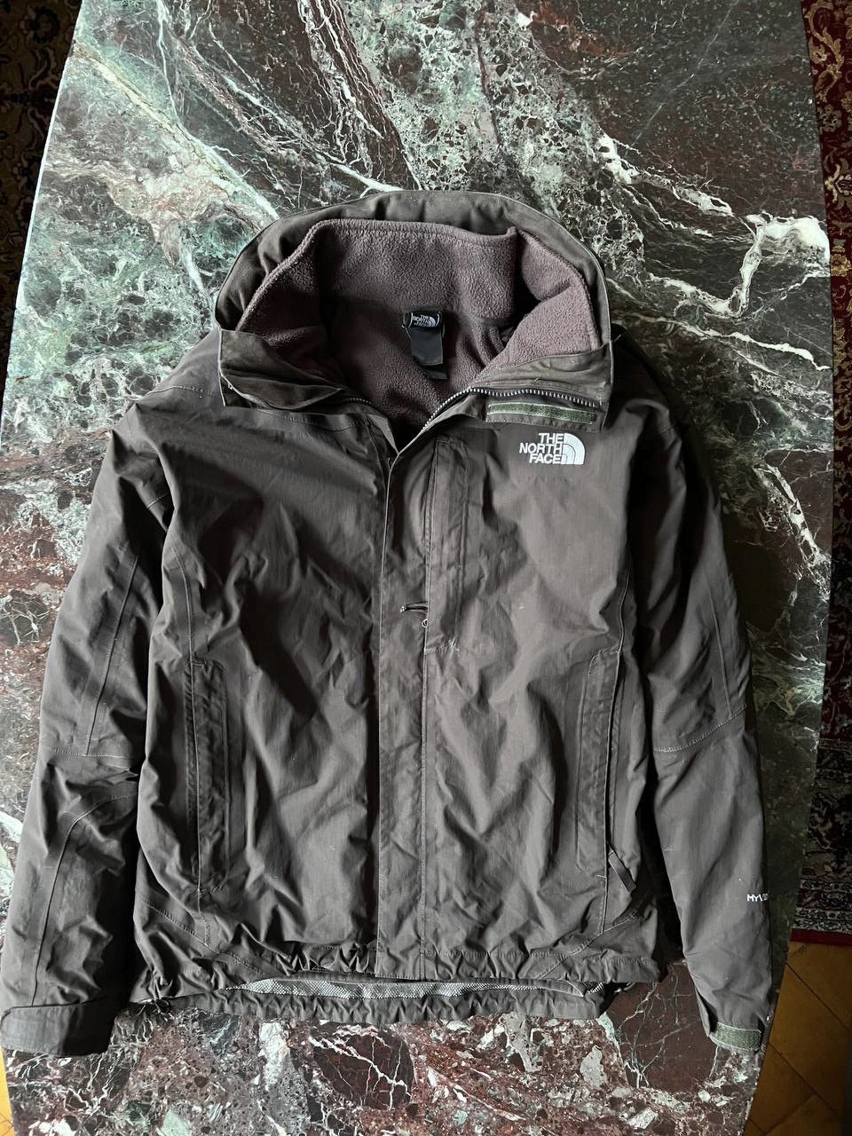 image of The North Face Hyvent With Fleece Lining in Brown, Men's (Size Medium)