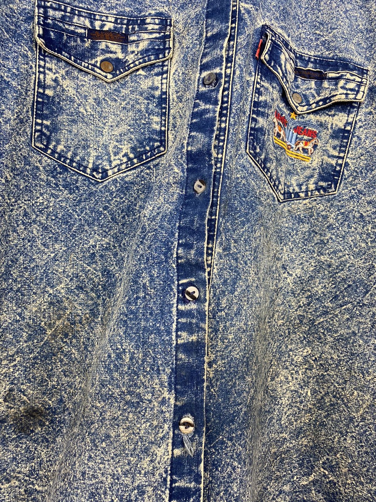 Levi's Vintage Levi’s 1950s Denim Jeans Button Shirt Western Cowboy Size US L / EU 52-54 / 3 - 9 Thumbnail