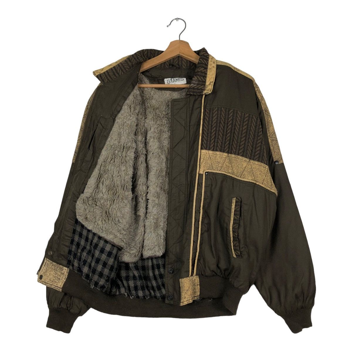 Japanese Brand 🔥VINTAGE BOMBER JACKET GIAMIS JAPAN MADE EMBROIDERED DESIGN Size US L / EU 52-54 / 3 - 11 Thumbnail