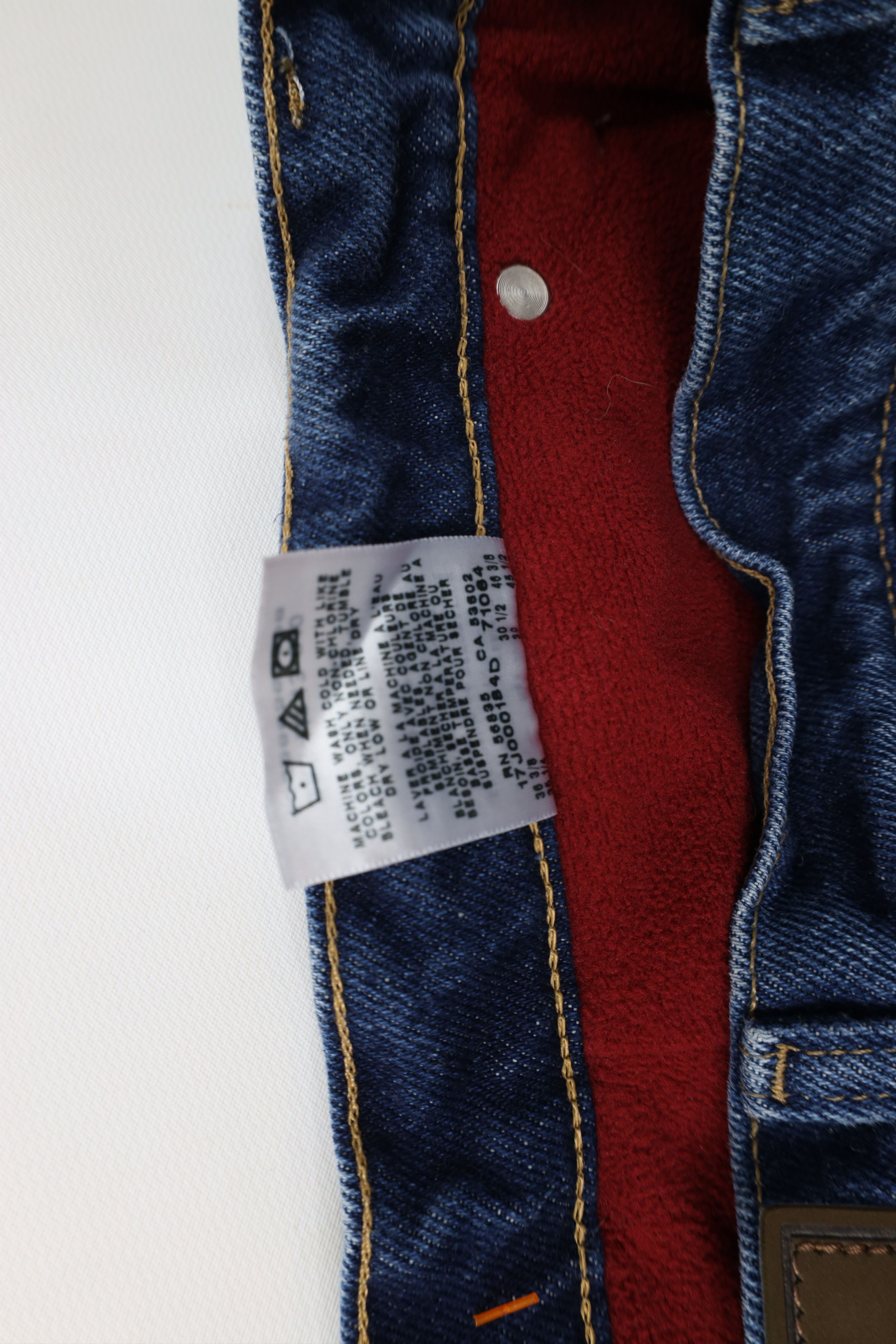 Cabelas Vintage Cabelas Heavyweight Fleece Lined Straight Leg Jeans Size US 34 / EU 50 - 10 Thumbnail