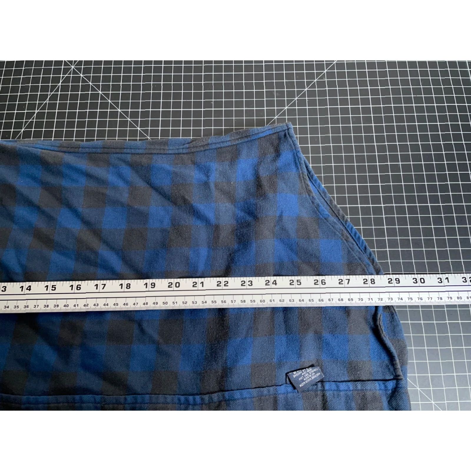 Polo Ralph Lauren VINTAGE Polo Ralph Lauren Flannel Shirt Adult Medium Blue Black Buffalo Plaid Oversized 80s Womens Size M / US 6-8 / IT 42-44 - 6 Thumbnail