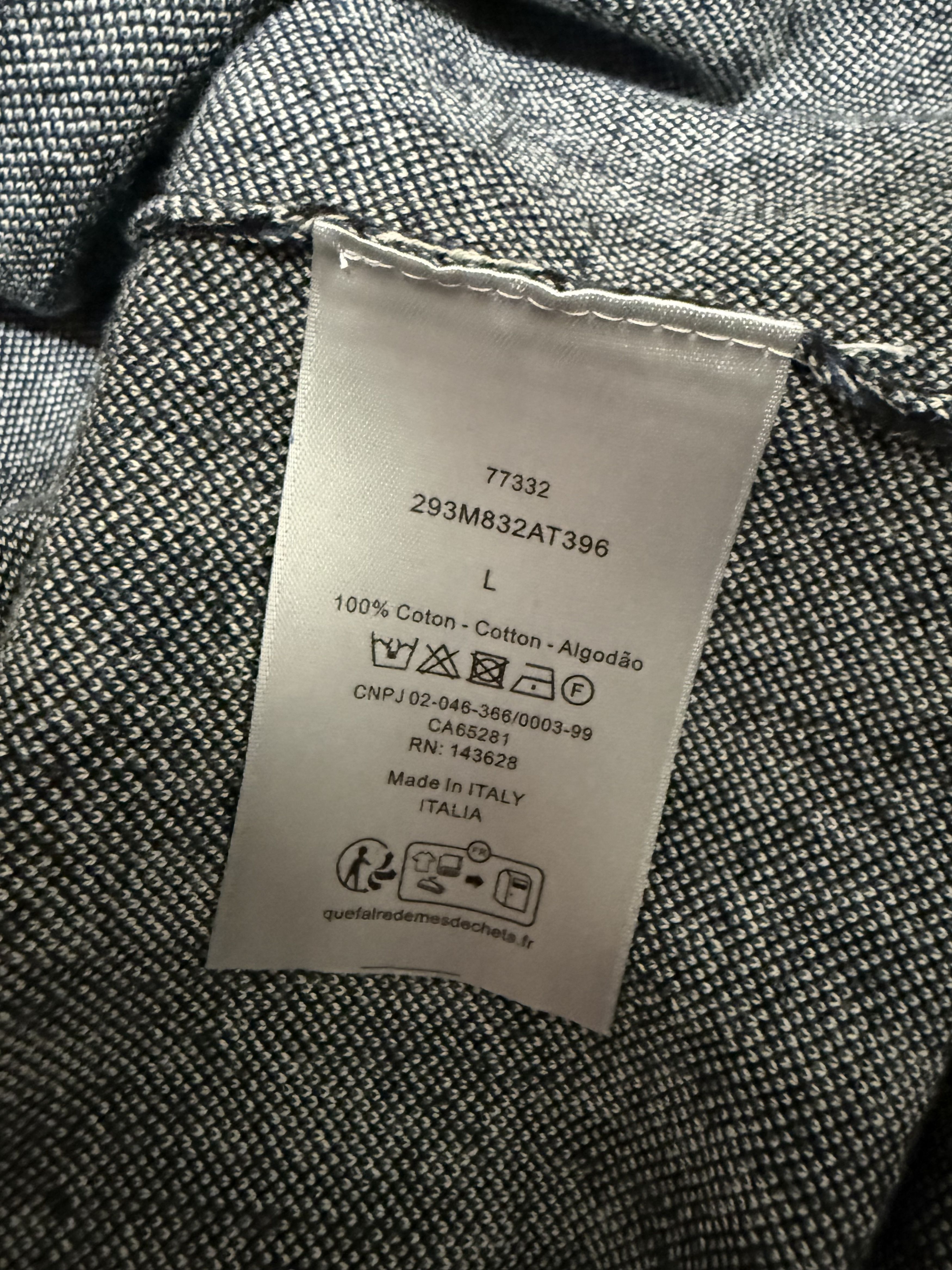 Dior Dior Oblique Monogram Cotton button up Shirt Size US L / EU 52-54 / 3 - 4 Thumbnail