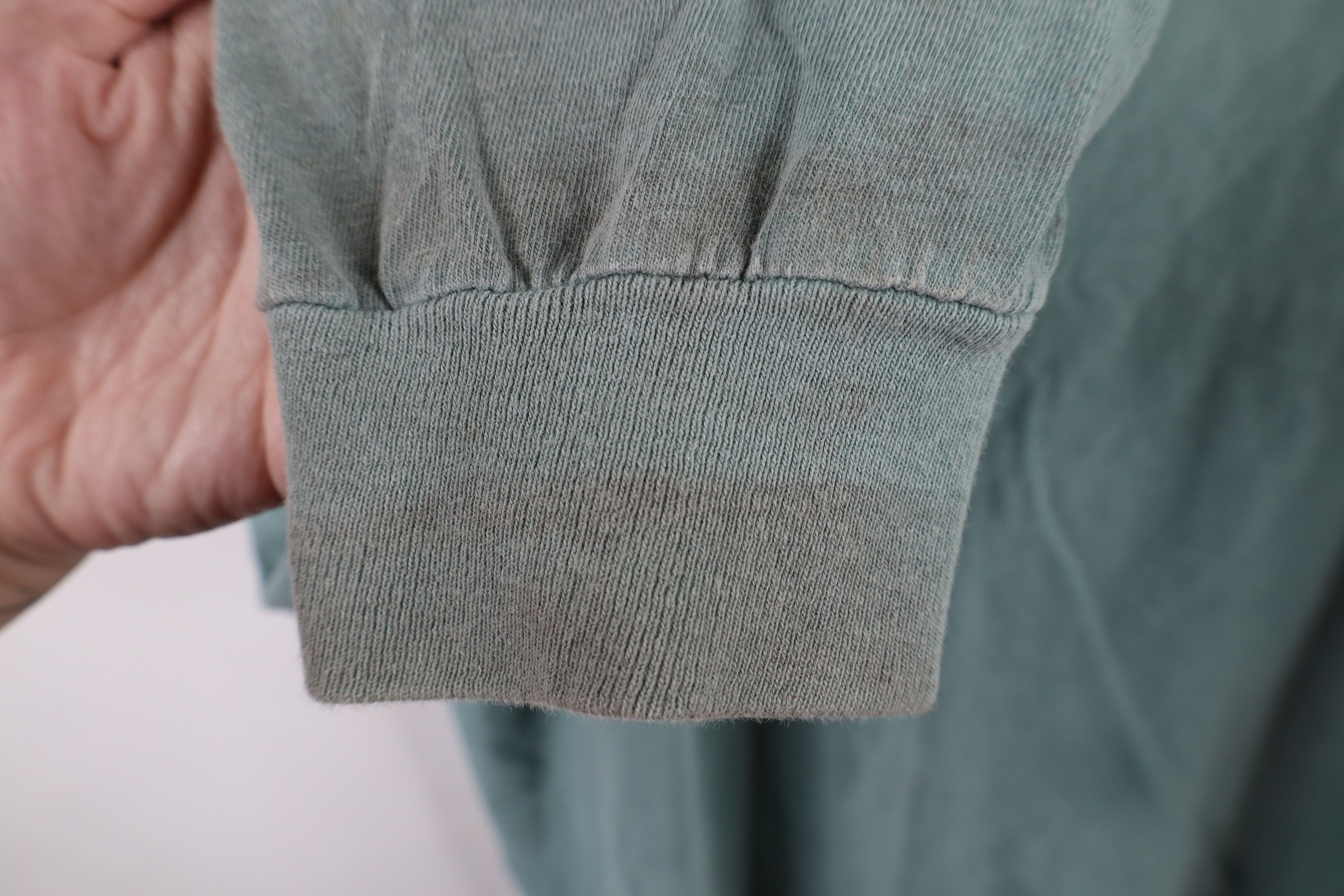 Vintage Vintage Stonewash Racing Long Sleeve T-Shirt Green Cotton Size US XXL / EU 58 / 5 - 7 Thumbnail