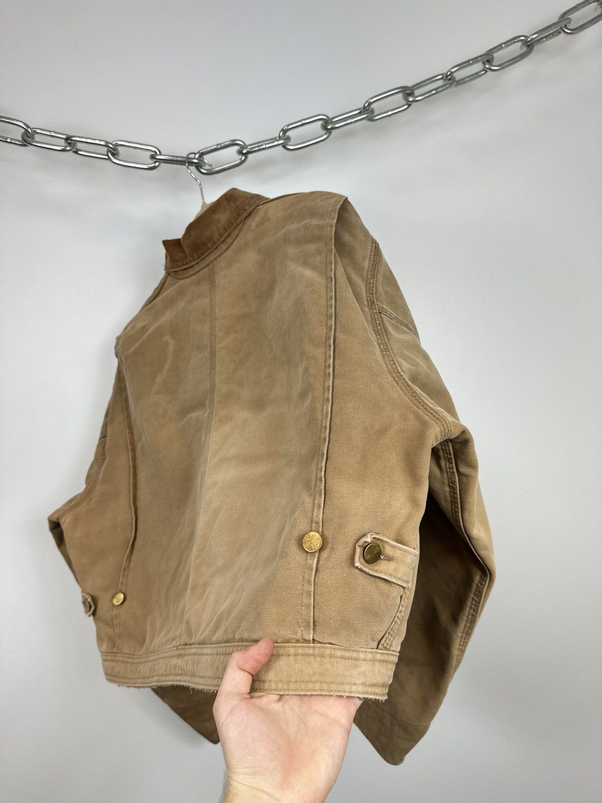Carhartt Vintage 80s Carhartt USA Cropped Boxy Distressed Rare Jacket Size US M / EU 48-50 / 2 - 13 Thumbnail