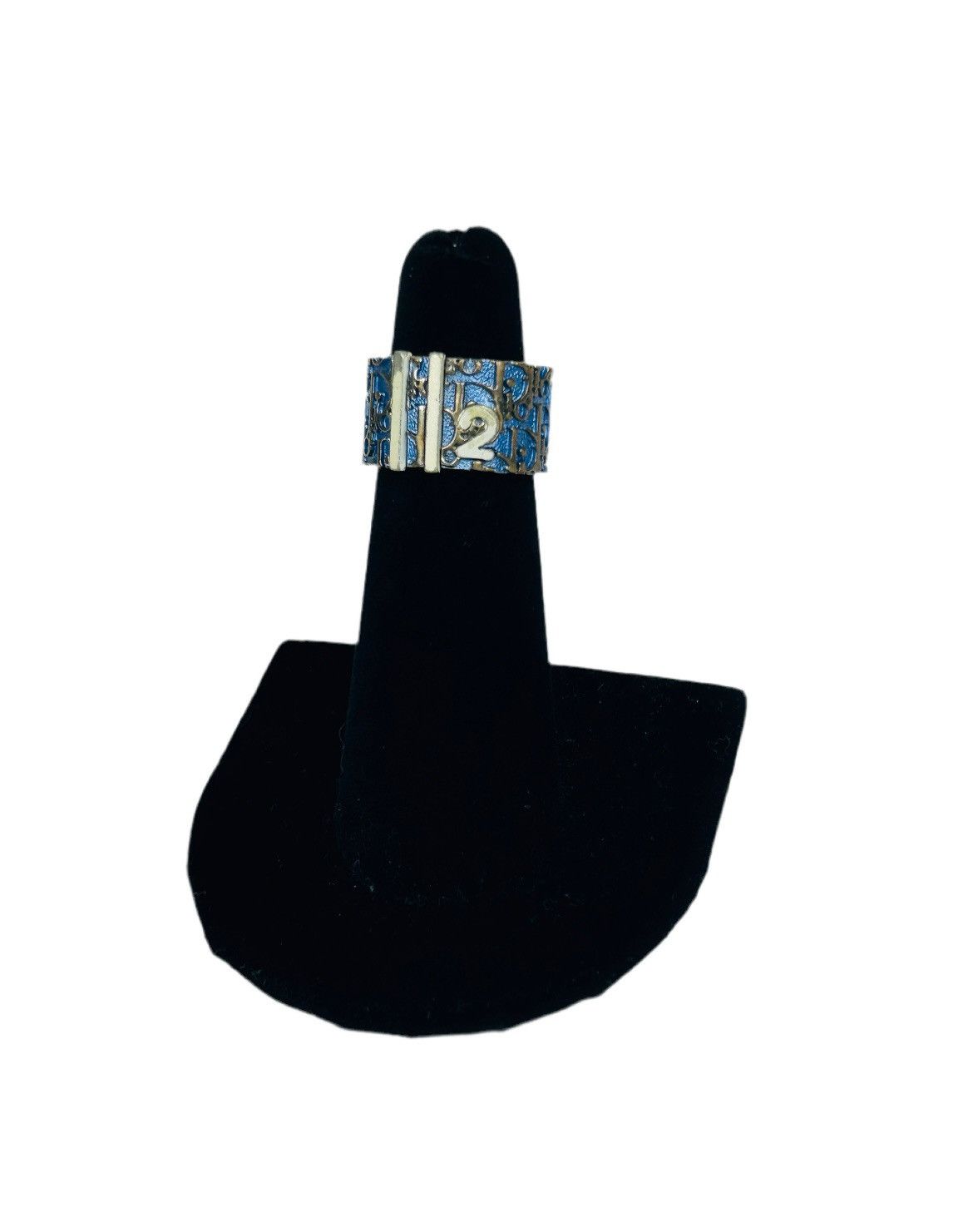 アクセサリー Christian Dior Trotter Ring Blue No.2 Vintage Trotter Ring – Loom & Magpie Boutique