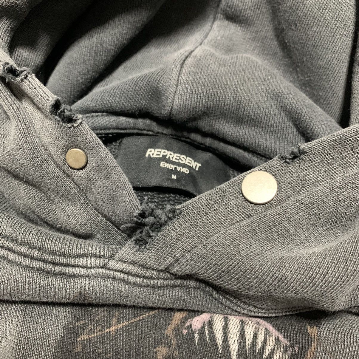 Represent Clo. Represent Medium Terrier Eagle Vintage Grey Hoodie Distress Size US M / EU 48-50 / 2 - 5 Thumbnail