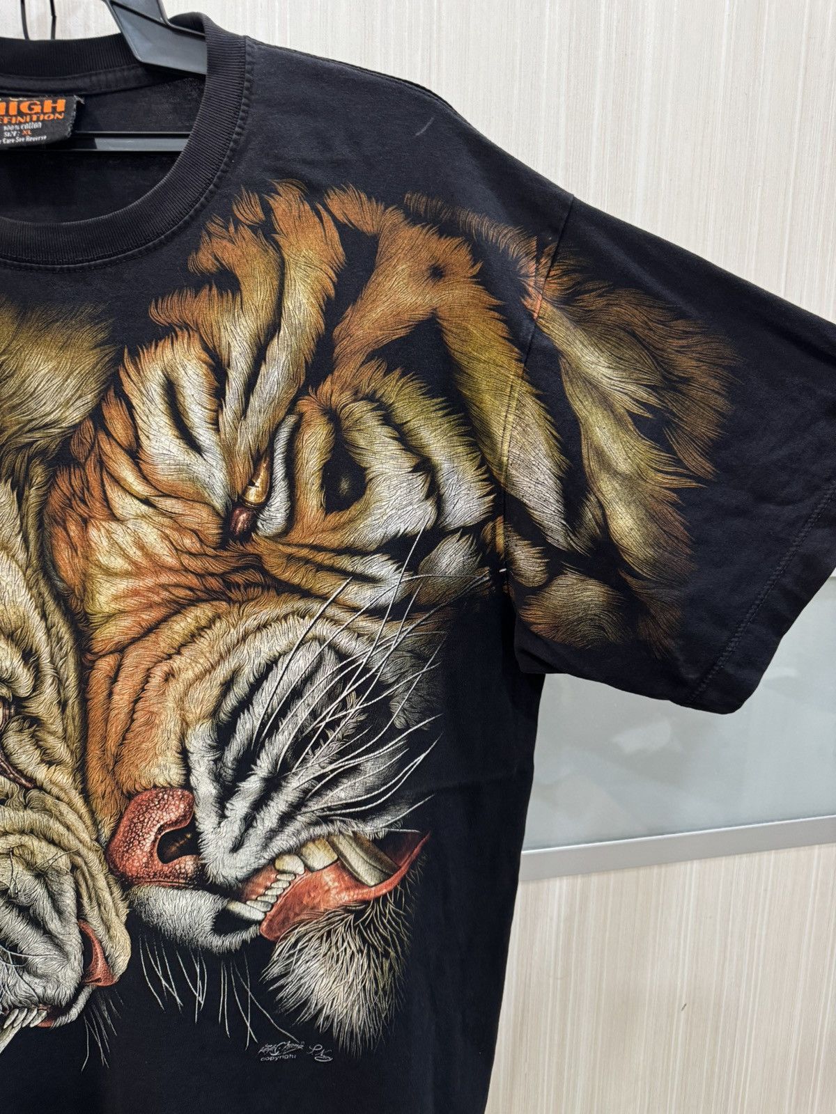 Vintage Vintage Lion vs Tiger Big Photos Size US XL / EU 56 / 4 - 8 Thumbnail