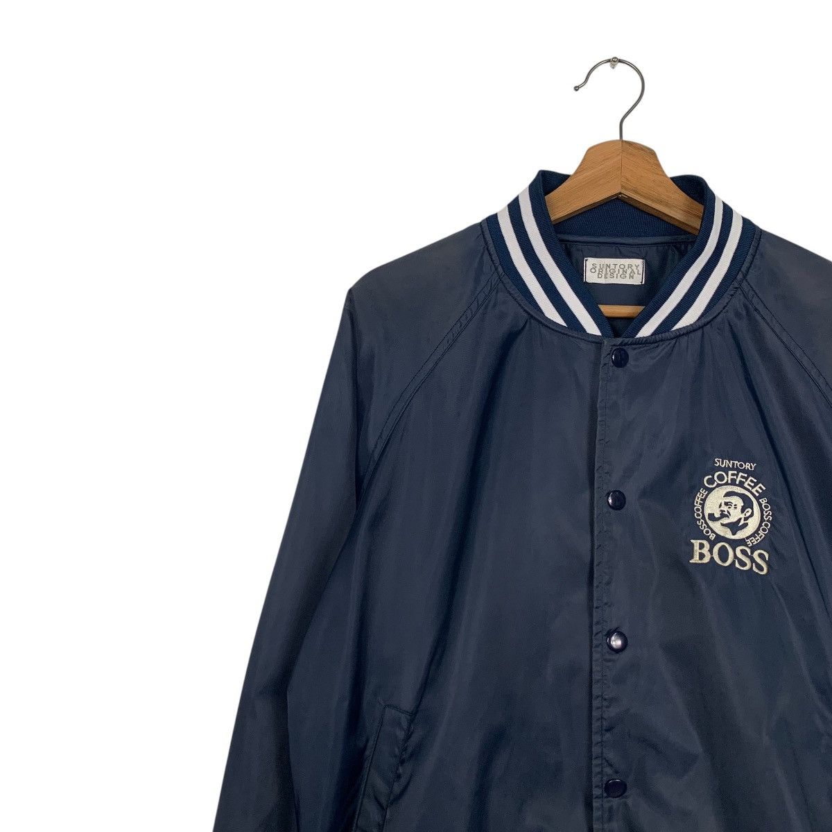 Japanese Brand SUNTORY COFFEE BOSS Coach Jacket #2649-C118 Size US L / EU 52-54 / 3 - 6 Thumbnail