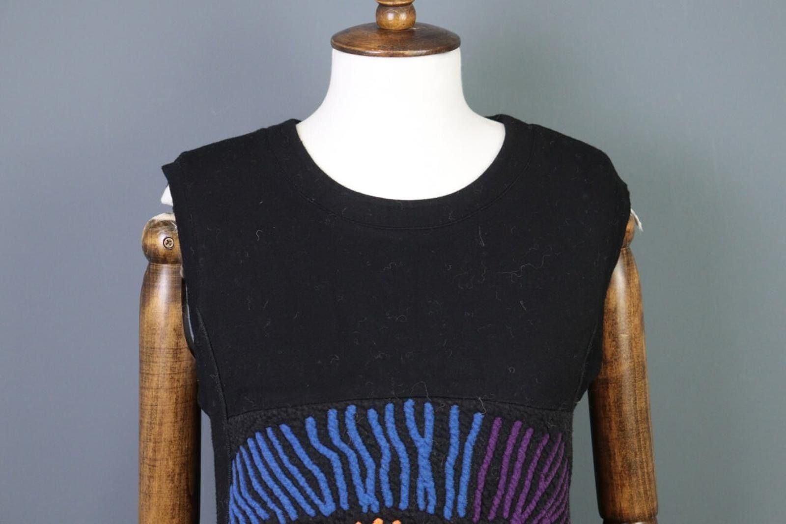 Designer Aventures des Toiles Black A-Line Mini Dress Size 42 Size M / US 6-8 / IT 42-44 - 4 Thumbnail