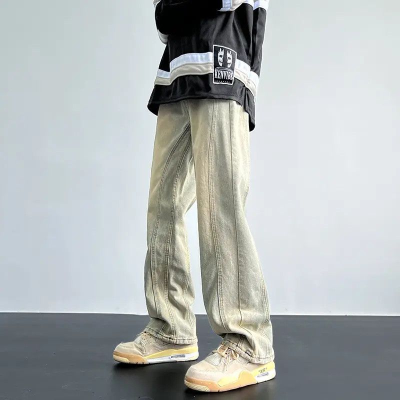 Japanese Brand Retro loose wide leg high street jeans Size US 30 / EU 46 - 1 Thumbnail