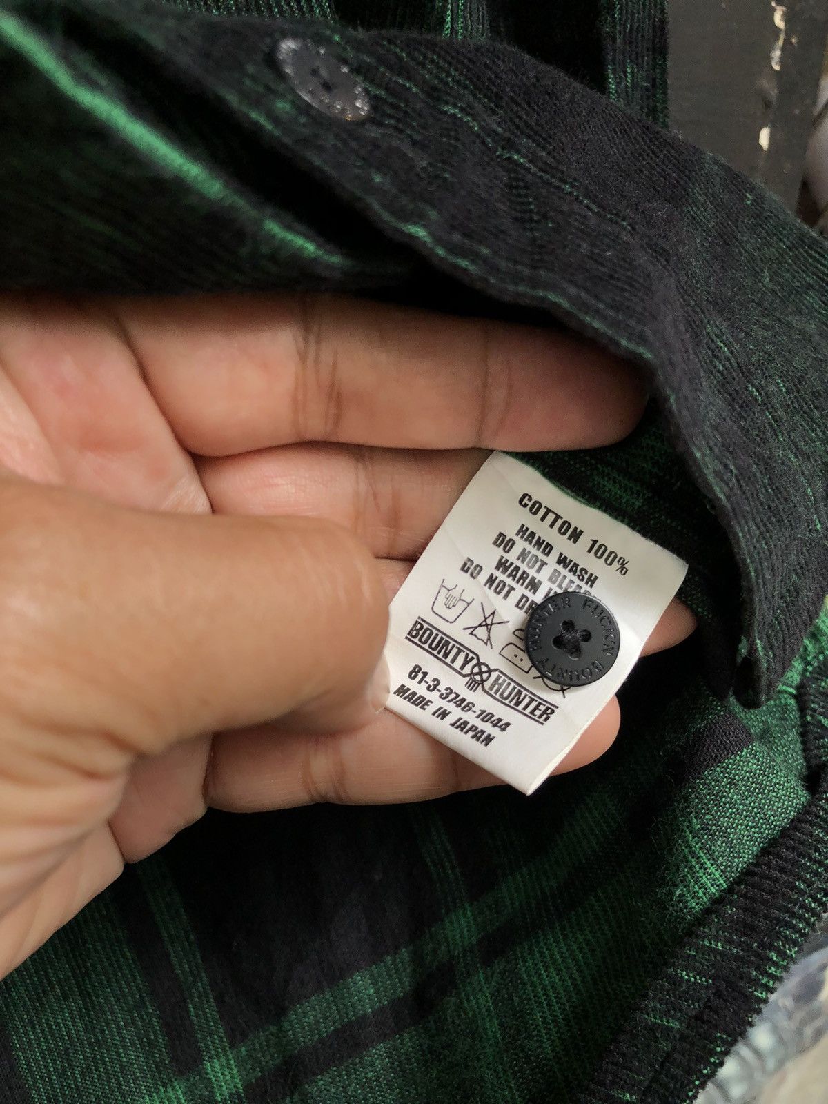 Bounty Hunter × Japanese Brand BOUNTY HUNTER FLANNEL PLAID CORDUROY PLAID BUTTON SHIRT Size US S / EU 44-46 / 1 - 7 Thumbnail