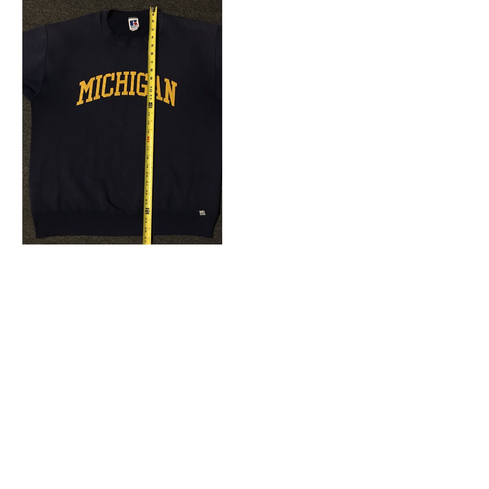 Russell Athletic Vtg 90s Russell Michigan University Faded Spellout Sweatshirt M Track Grunge PE Size US M / EU 48-50 / 2 - 9 Thumbnail