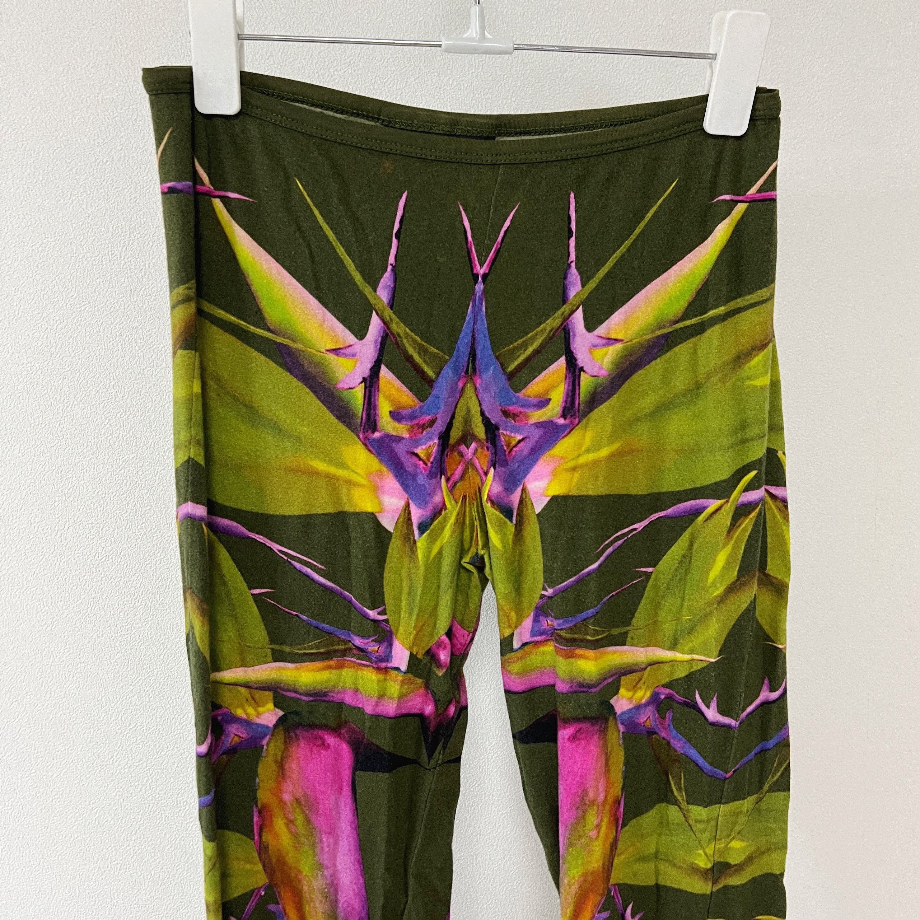 Givenchy GIVENCHY 12SS Birds of Paradise Leggings Green Size 27" / US 4 / IT 40 - 2 Thumbnail