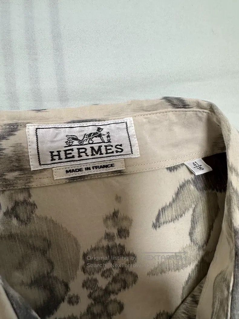 Hermes Hermes size 41 Silk shirt with 66% mulberry silk and 34% hi Size US L / EU 52-54 / 3 - 7 Thumbnail