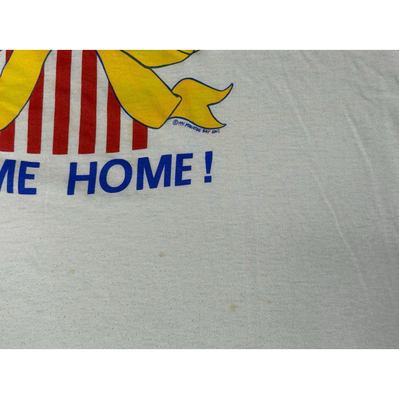 Vintage Vintage 1991 Till They All Come Home Patriotic T-shirt XL Size US XL / EU 56 / 4 - 5 Thumbnail