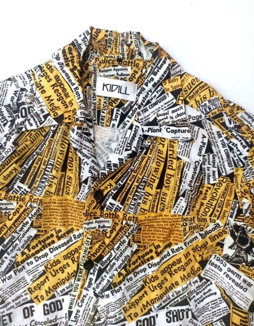 Japanese Brand × KIDILL Kidill Spring/Summer 2021 Fucking Young Rayon Shirt Size US L / EU 52-54 / 3 - 3 Thumbnail