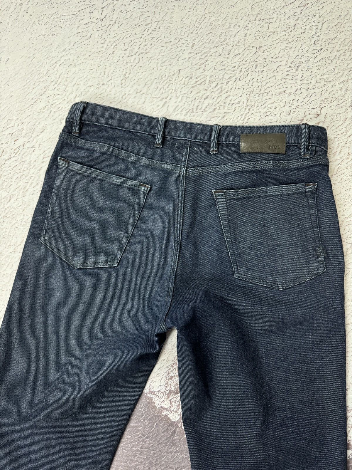 Indigo Pantaloni Torino PT05 cropped Jeans Grunge Relaxed Fit Dark Size US 33 - 15 Thumbnail