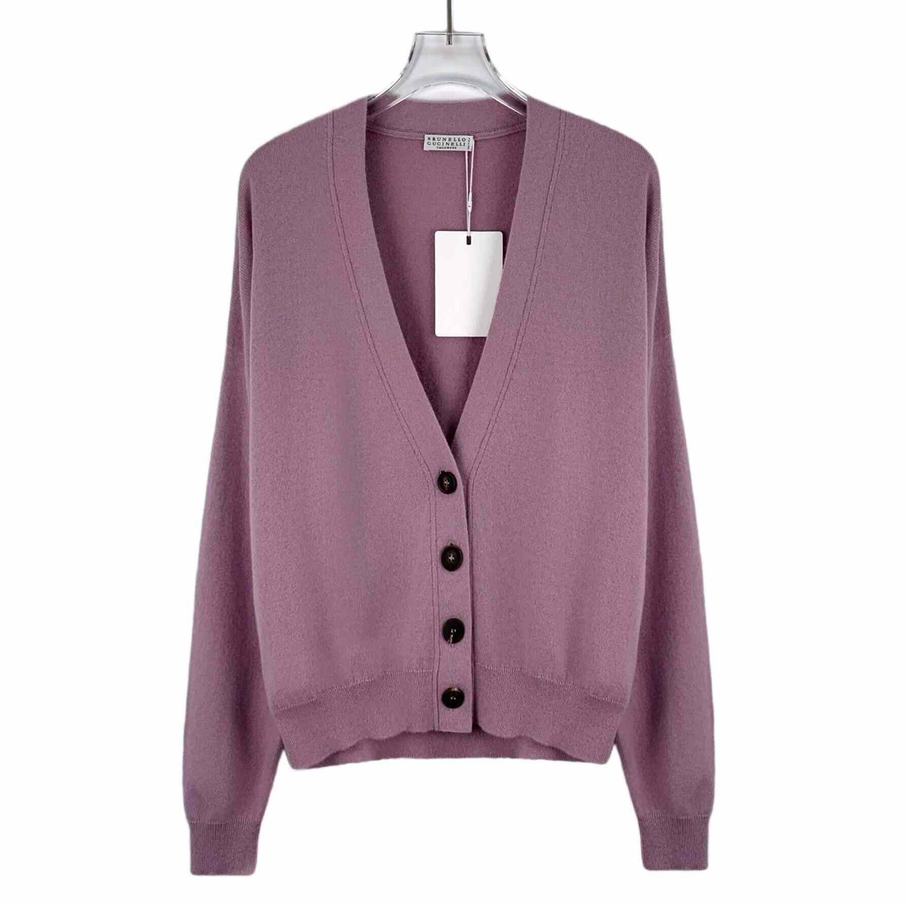 Brunello Cucinelli Brunello Cucinelli Purple Sweater M Women Size M / US 6-8 / IT 42-44 - 1 Thumbnail