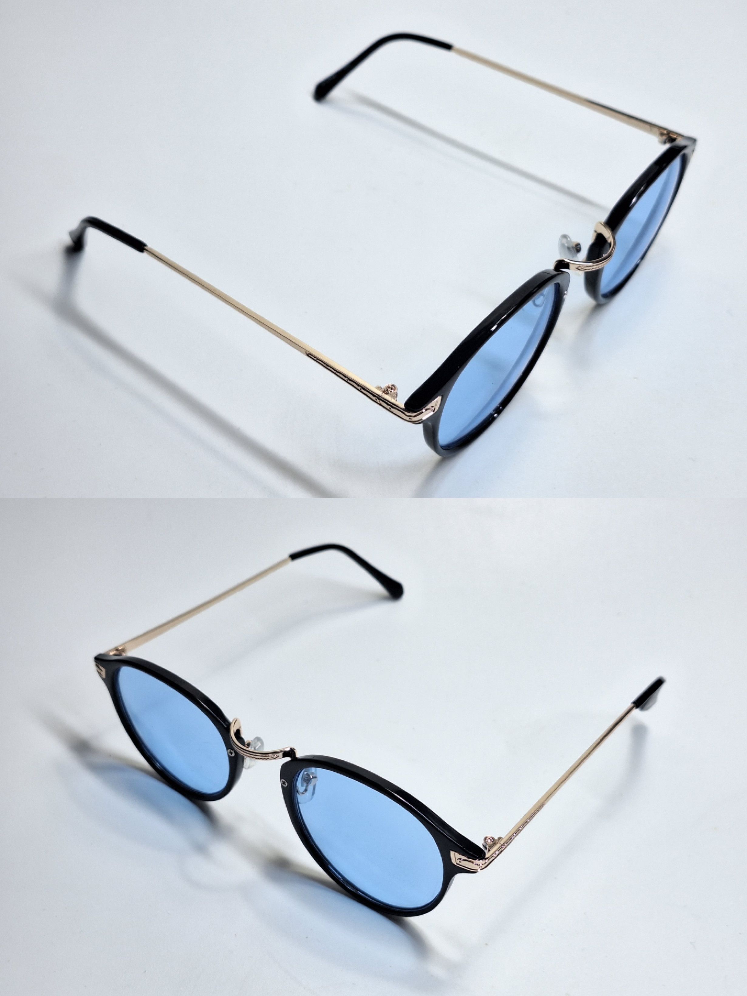 Uniqlo [VINTAGE] Boston Combination Blue Tint Sunglasses - PY2705-1 Size ONE SIZE - 8 Thumbnail