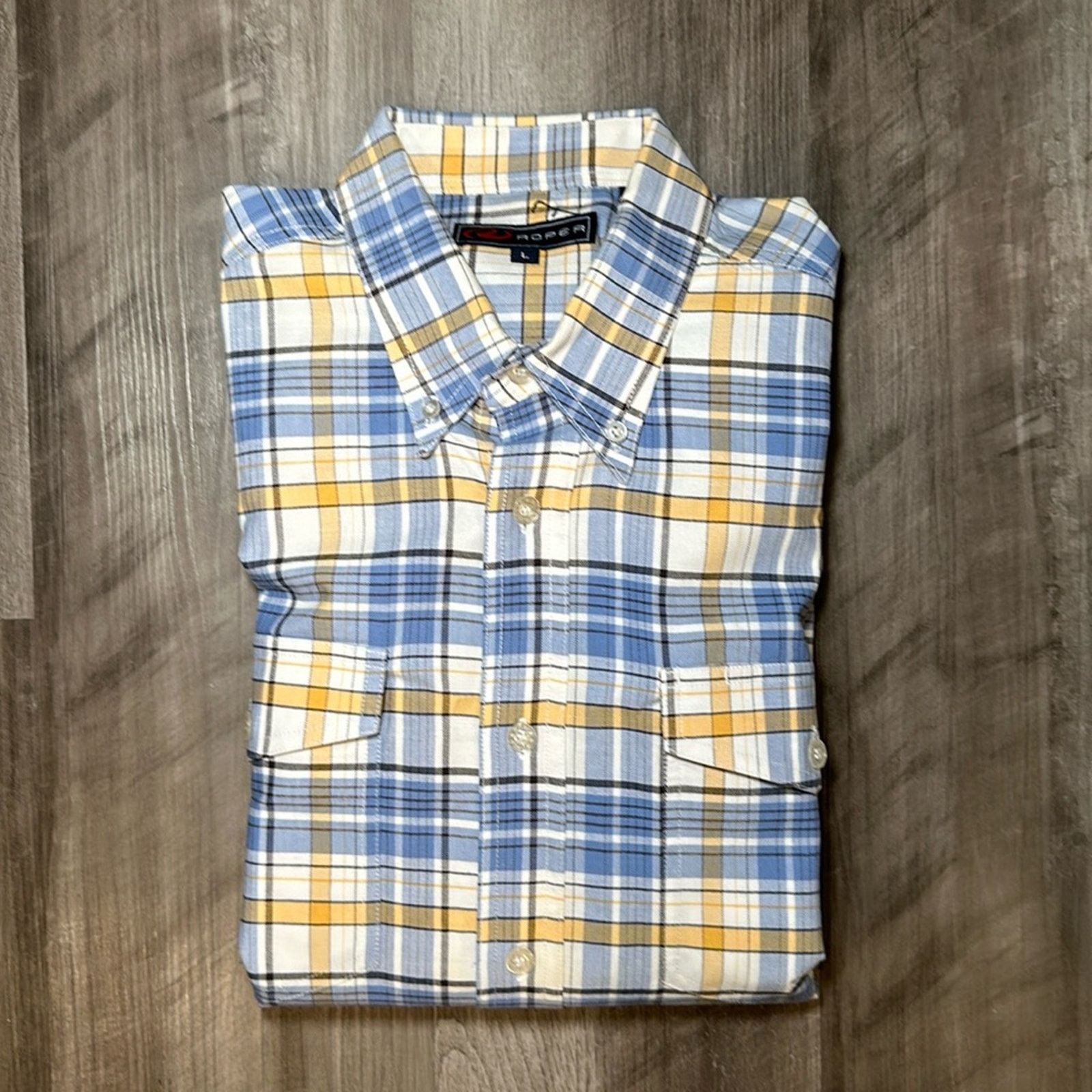 Roper Roper Short Sleeve Button Down - Large Size US L / EU 52-54 / 3 - 1 Thumbnail