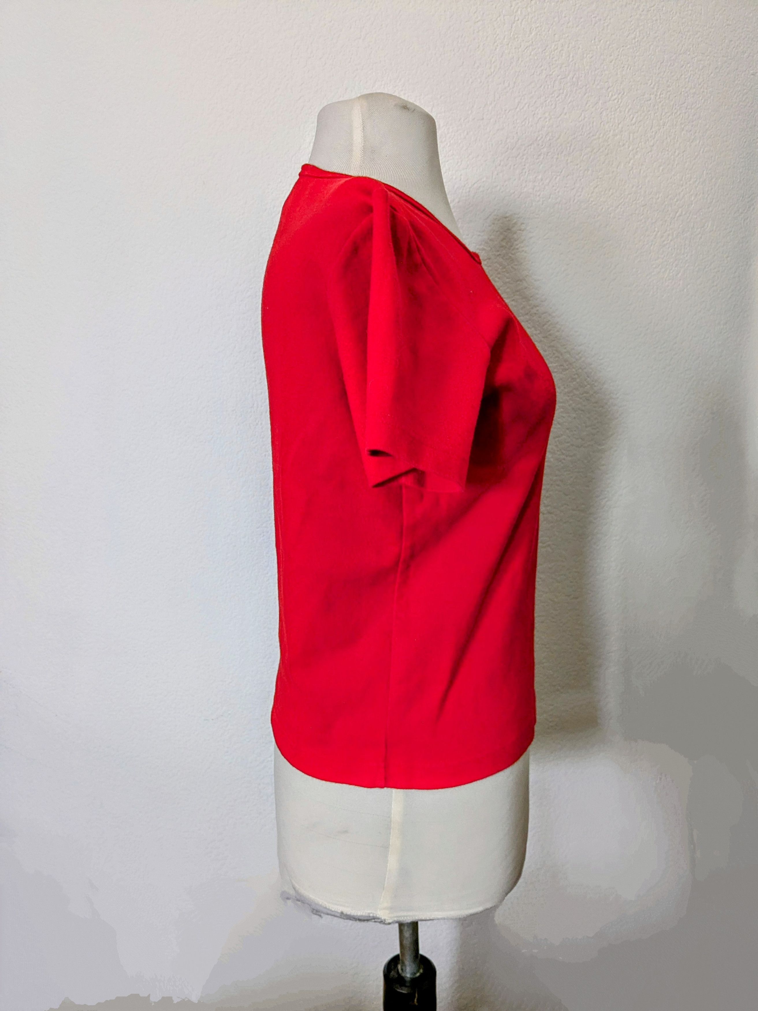 Designer Charter Club Top Womens Pullover Shirt Blouse Pima Red Size S / US 4 / IT 40 - 2 Thumbnail