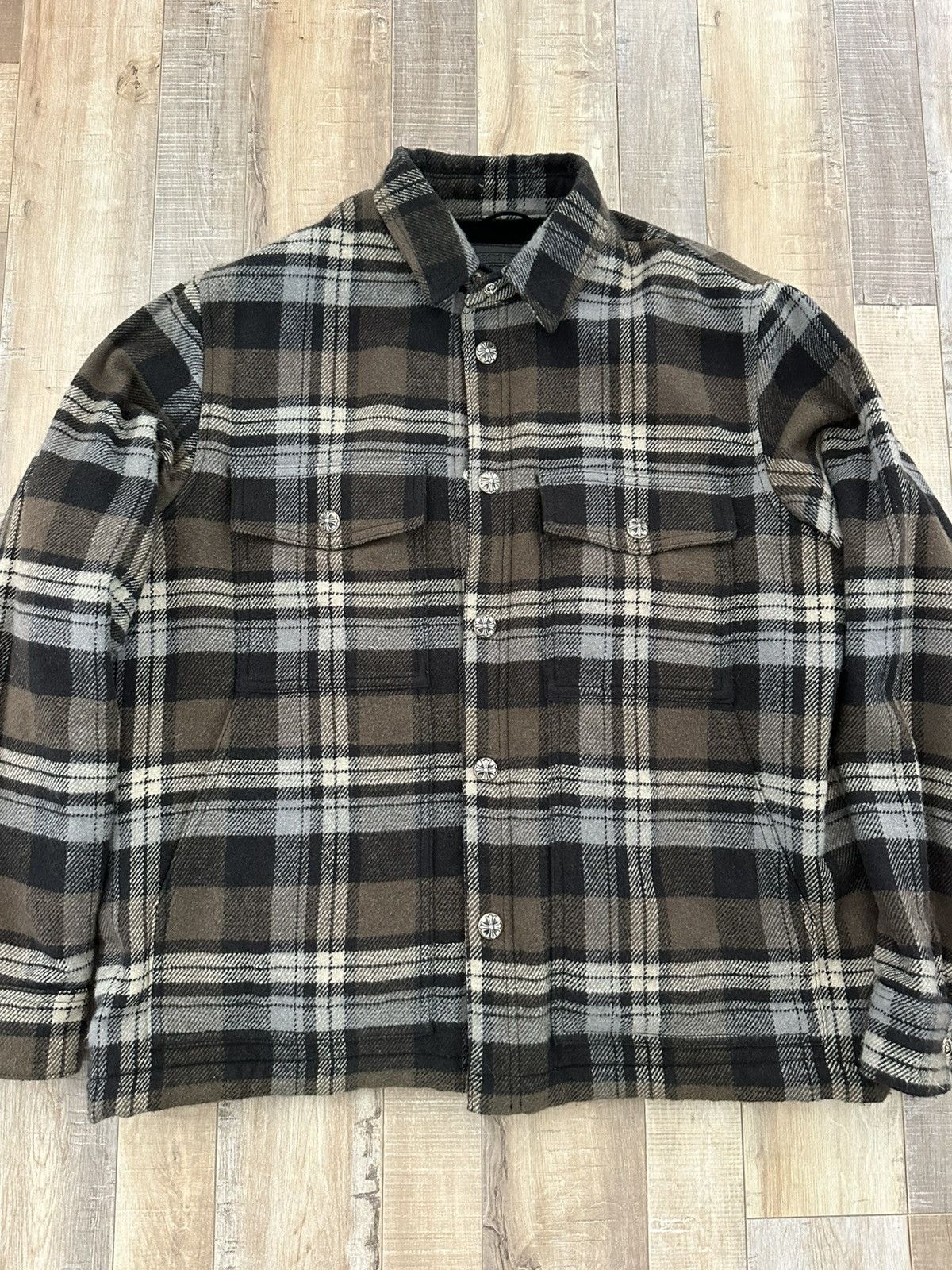 Chrome Hearts Pile Driver Flannel Jacket