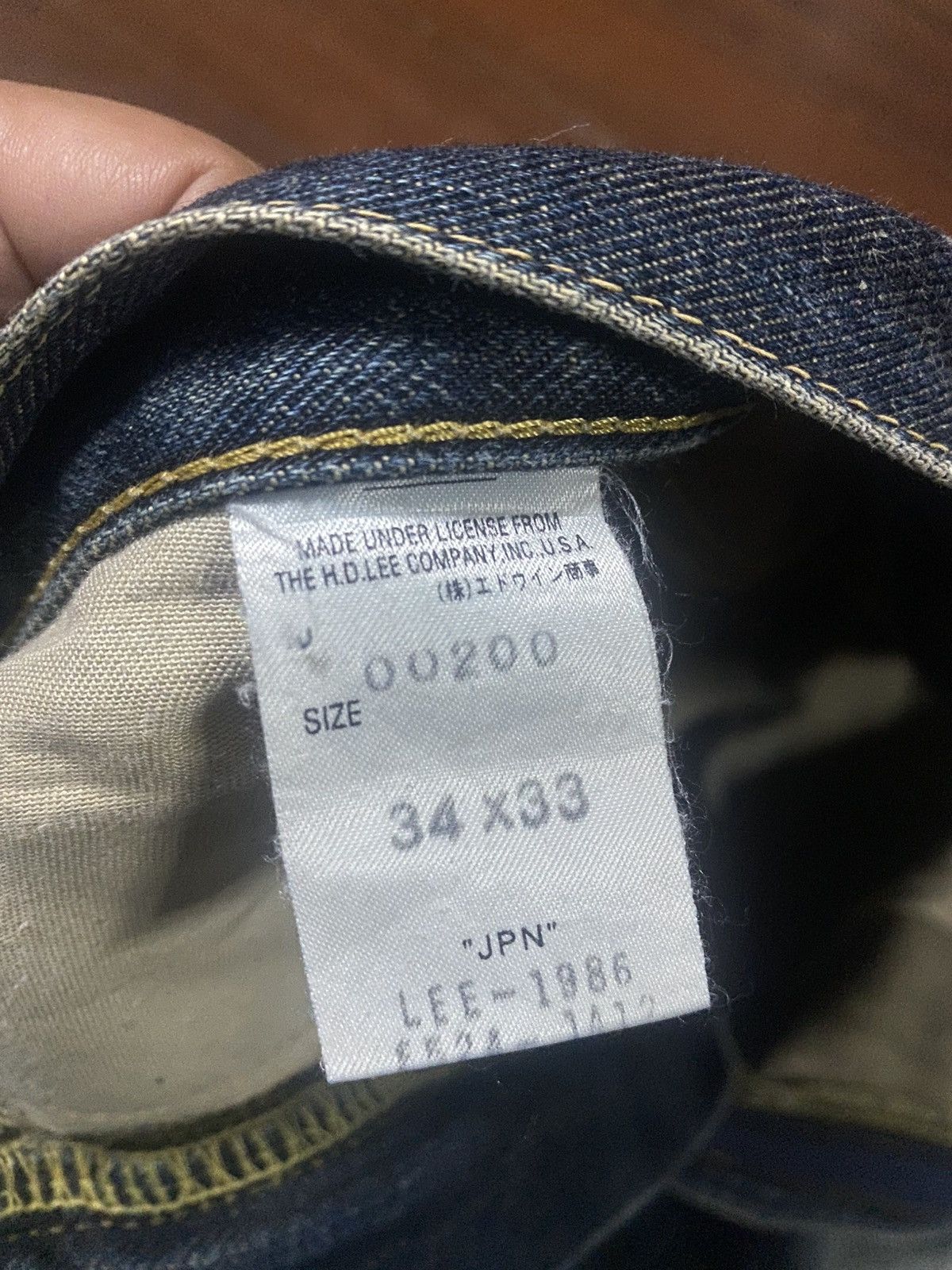 Lee VINTAGE LEE RIDERS SELVEDGE RUSTY MUDWASH DISTRESSED DENIM Size US 35 - 23 Thumbnail