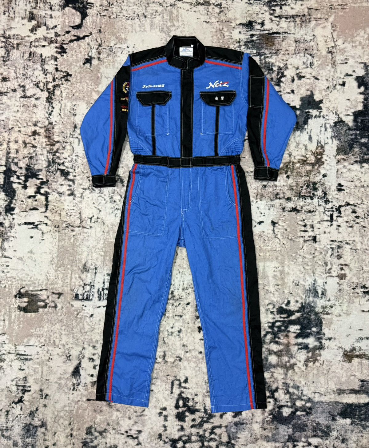 Japanese Brand × Vintage Vintage Netz Toyota Motosport Overall Size US 35 - 5 Thumbnail