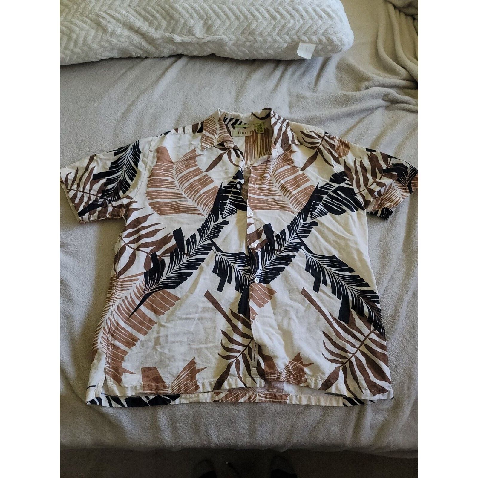 Cubavera Cubavera Mens Shirt Short Sleeve Linen/Rayon Size L Size US L / EU 52-54 / 3 - 1 Thumbnail