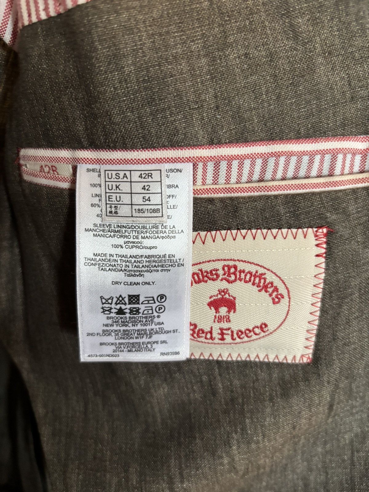 Brooks Brothers Brooks Brothers Red Fleece Linen Sport Coat 42R Size 42R - 5 Thumbnail