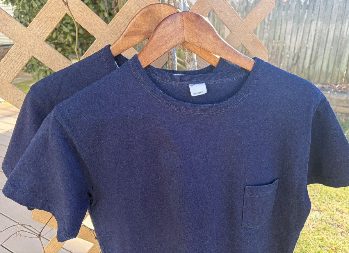 3sixteen 3Sixteen Heavyweight Indigo Pocket Tee 2-pack szM Size US M / EU 48-50 / 2 - 1 Thumbnail