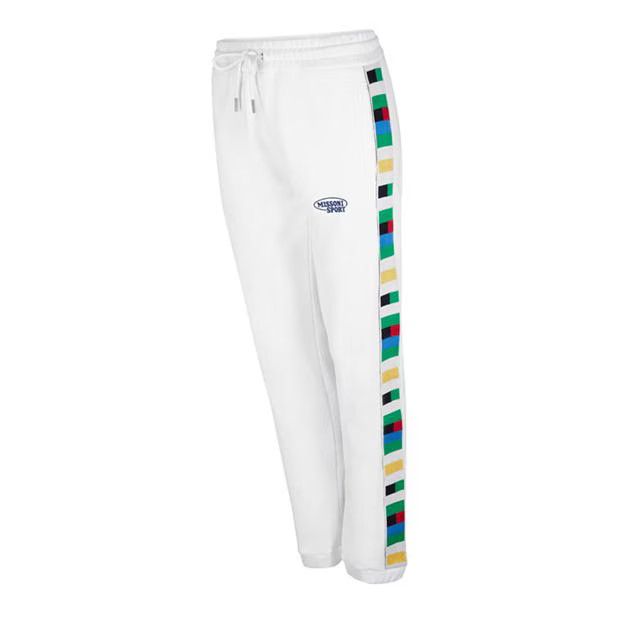 Missoni o1g2r1mq1124 Logo Sports Trouser in White Size 29" - 3 Thumbnail