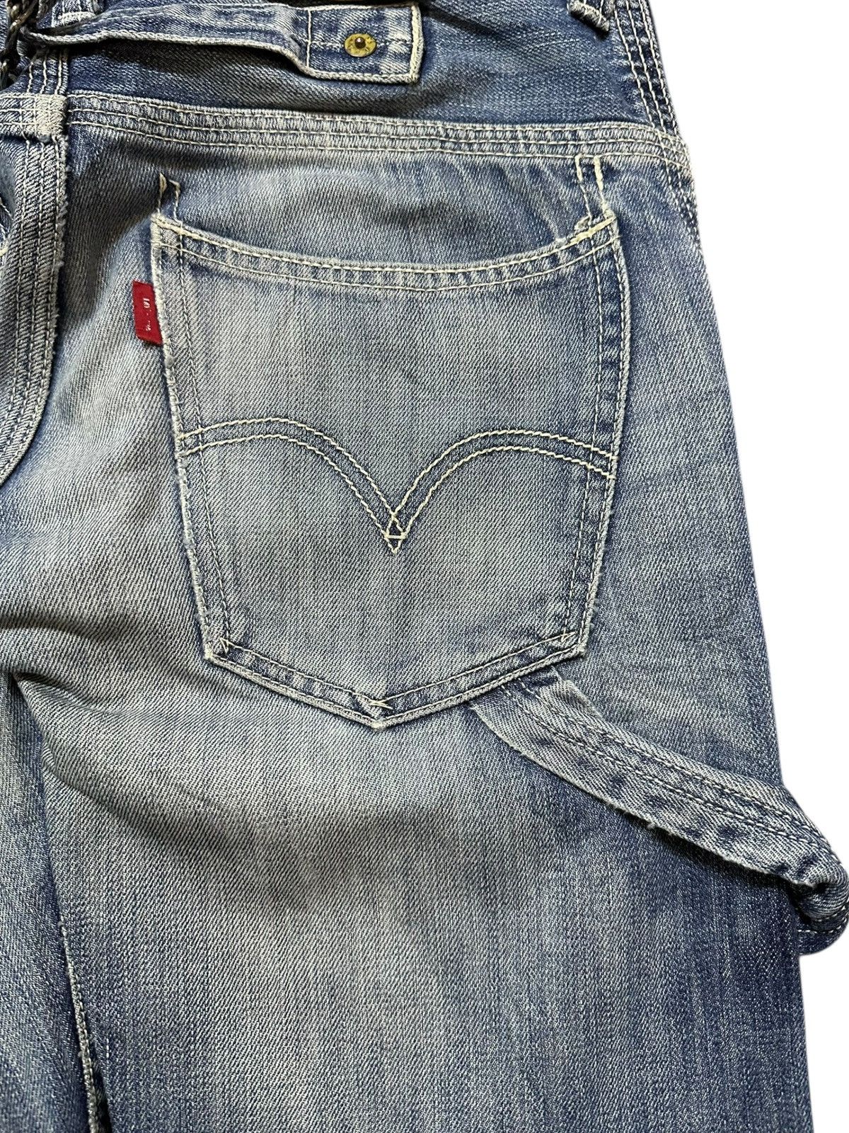 Levi's Vintage Clothing Vintage Levi’s 504 Carpenter Buckle Belt Denim Size US 30 / EU 46 - 8 Thumbnail