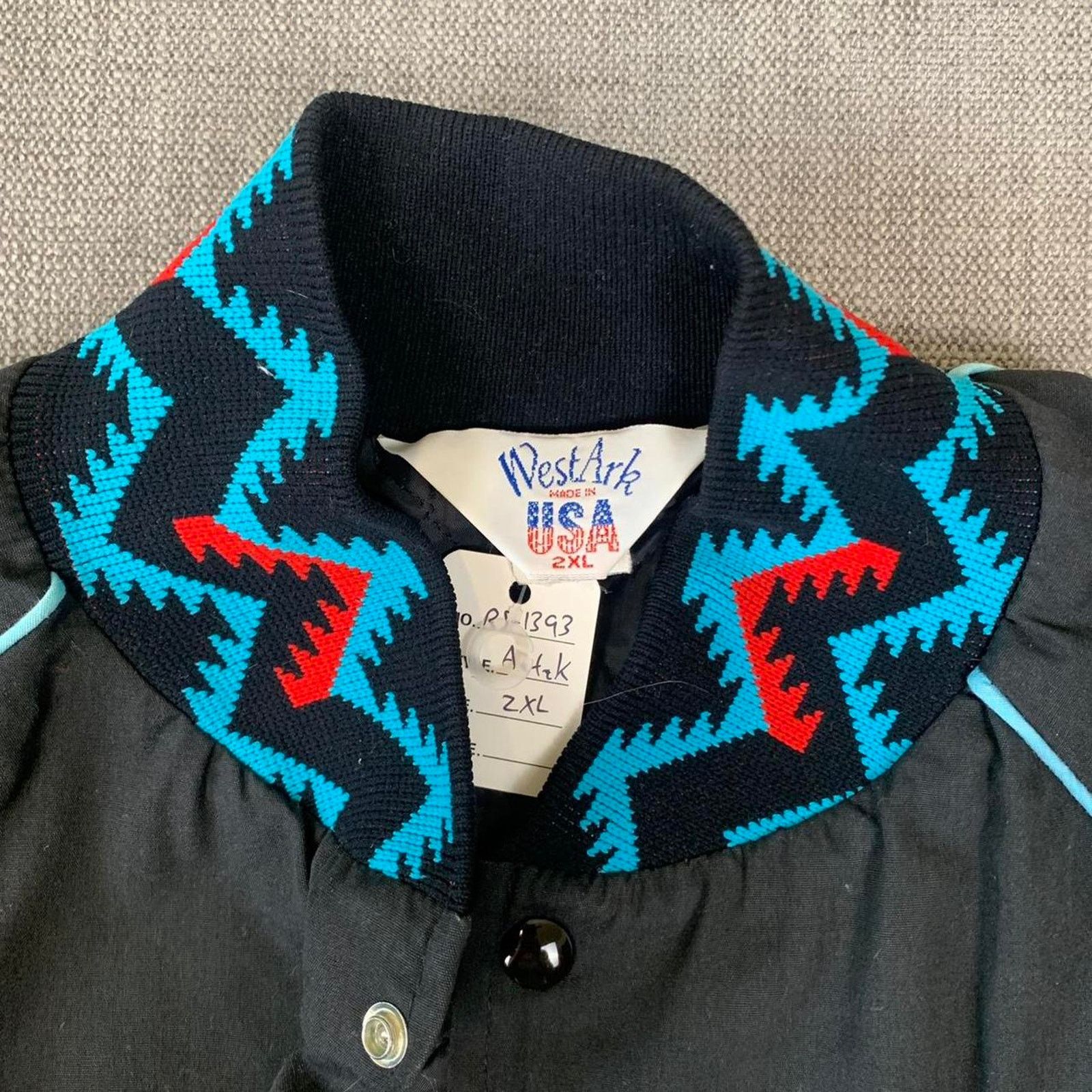 Vintage Vintage 90s embroidered Aztec trucker jacket Size US XXL / EU 58 / 5 - 4 Thumbnail