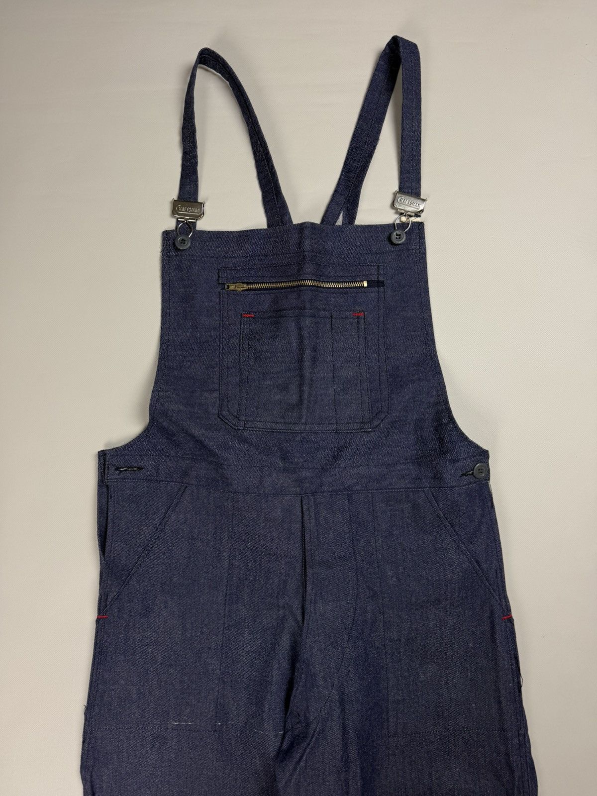 Craftsman × Vintage Deadstock VTG Craftsman Workwear Sanfor Shrunk Overalls Bib Size US 36 / EU 52 - 5 Thumbnail