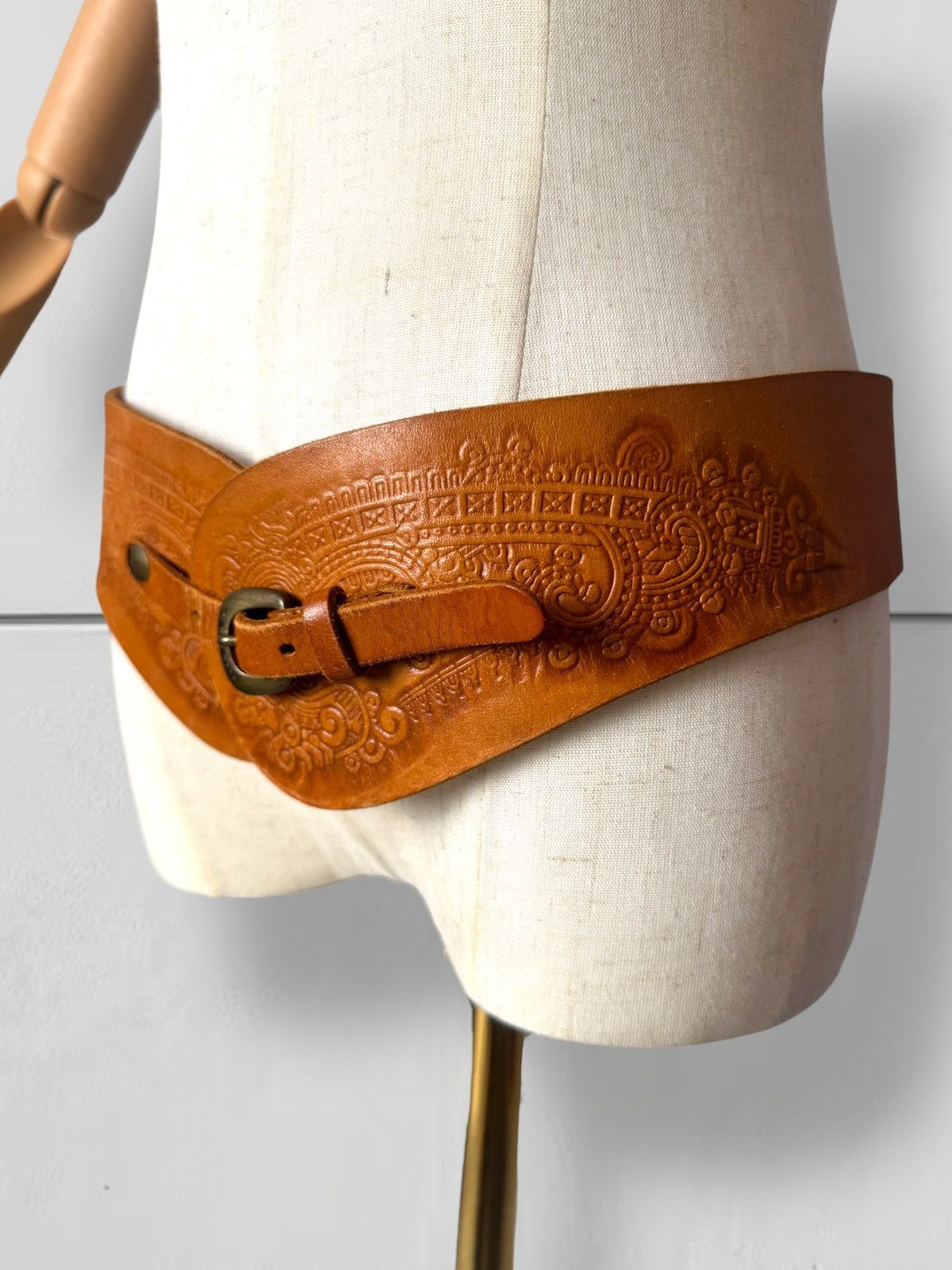 Diesel Diesel Vintage Archive Cow Leather Western Cowgirl Wide Belt Size ONE SIZE - 3 Thumbnail